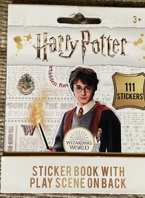 Harry Potter Sticker Book With Play Scene On The Back New!
