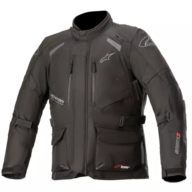 Alpinestars Andes V3 Drystar Waterproof Motorcycle Motorbike Jacket Black