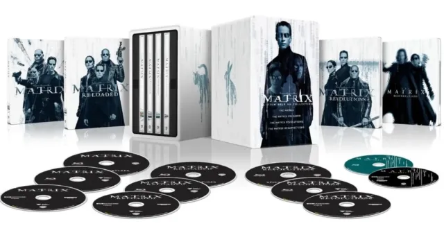The Matrix 4-Film Collection Boxset 4K UHD Blu-ray SteelBook GOOD/NEW & Sealed