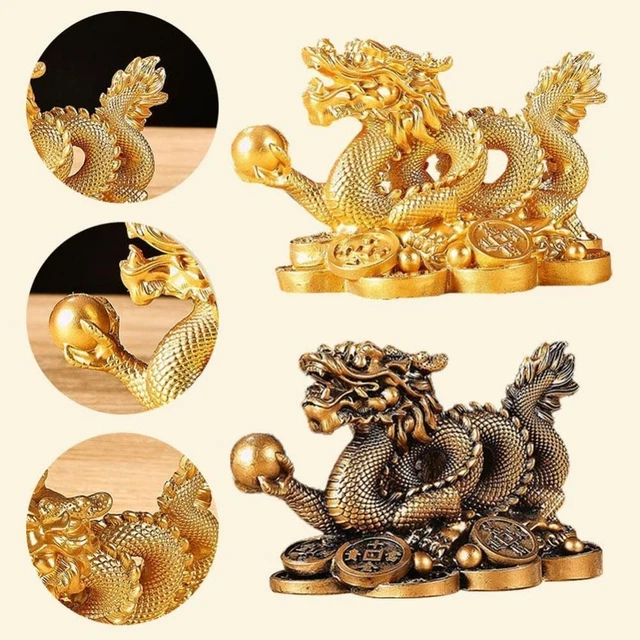 RESIN CHINESE DRAGON Figurines 2024 Dragon Sculpture Home Decoration