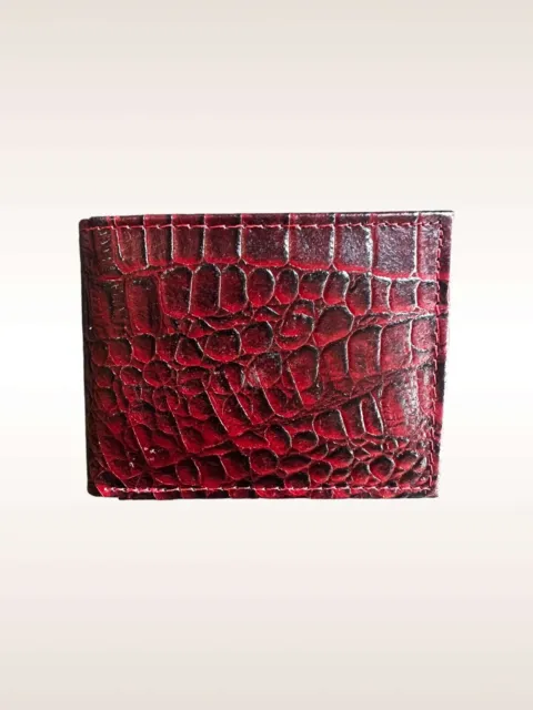 Billetera De Cocodrilo Hombre Cartera Lagarto Piel Men Crocodile Leather Wallet