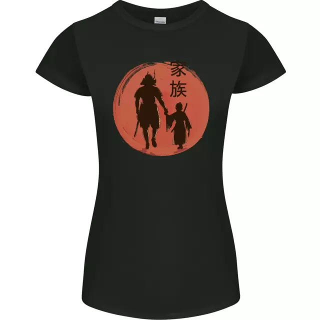 T-shirt donna Samurai Dad Son Fathers Day MMA arti marziali petite cut