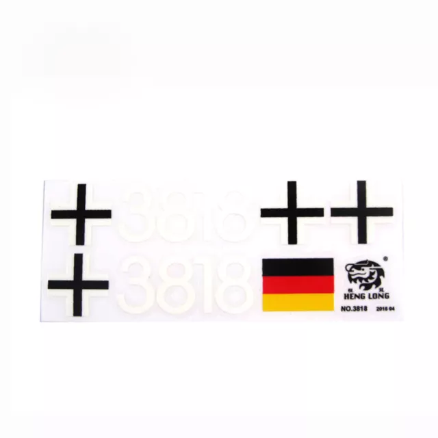 For Heng Long German Tiger 3818-1 1/16 RC Tank Decorative Number Cross Sticker