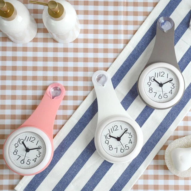Horloge De Douche Étanchéité IP24 – Grand Écran LCD, Température, Humidité, Minuteur Compte à Rebours, Idéale Salle De Bain, Cuisine