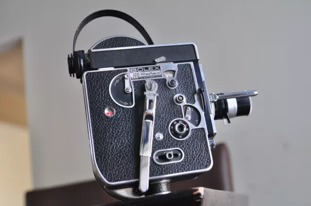 Cuerpo de cámara réflex Bolex H8 con lente Switar 36 mm H8RX