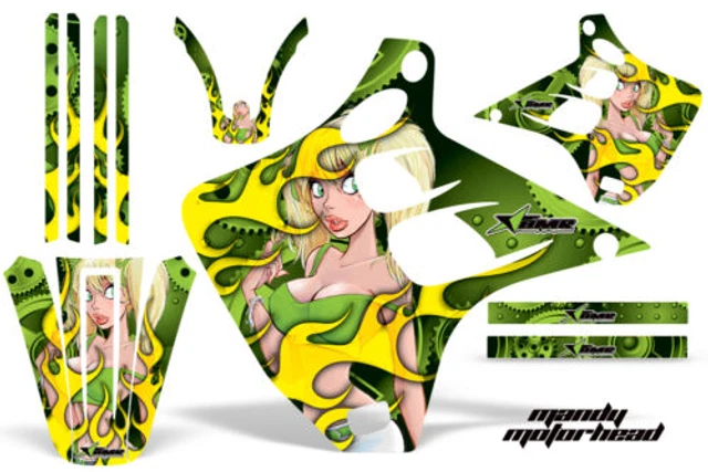 Dirt Bike Kit Grafica Adesivi Copertura Per Kawasaki KX125 KX250 90-91 MOTOMIA