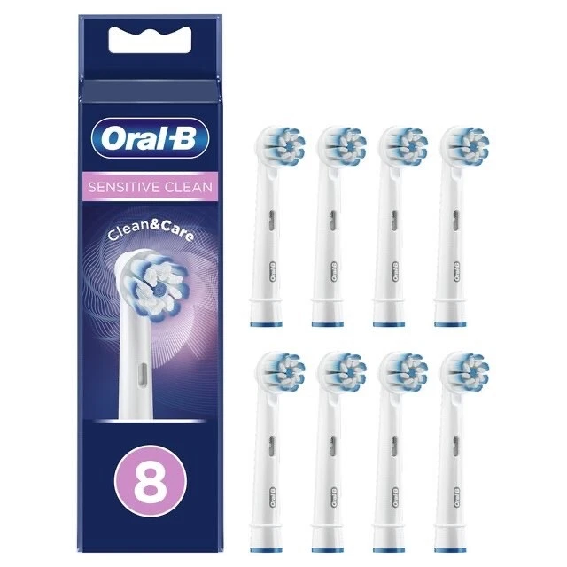 Oral-B Sensitive Clean Ersatzbürstenköpfe x 8 Original Mine