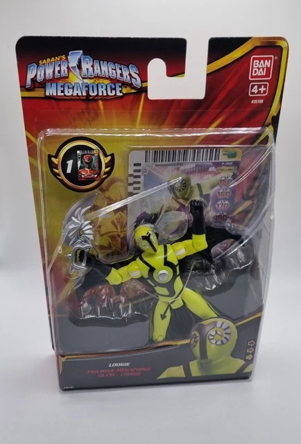 Power Rangers Megaforce 10 centimetri Loogie figura con carta di Azione