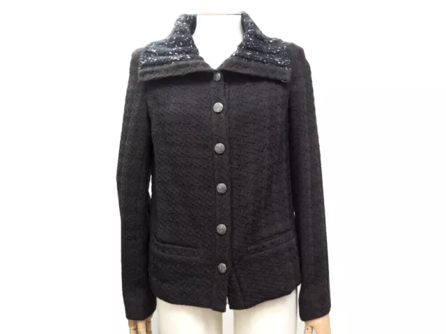 VESTE FEMME CHANEL boutique en tweed marron taille 38 EUR 950 00 PicClick FR