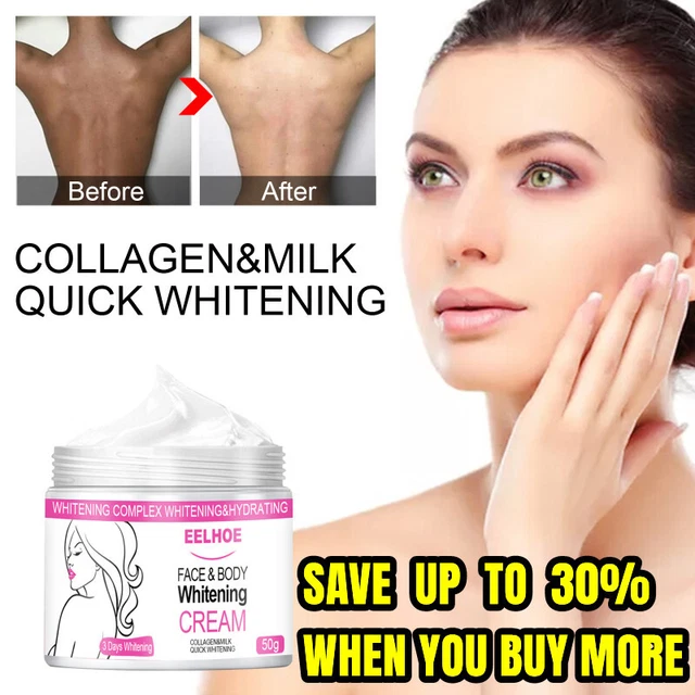 50g Dark Skin Permanent Bleaching Cream Body Whitening Lightening Brightening