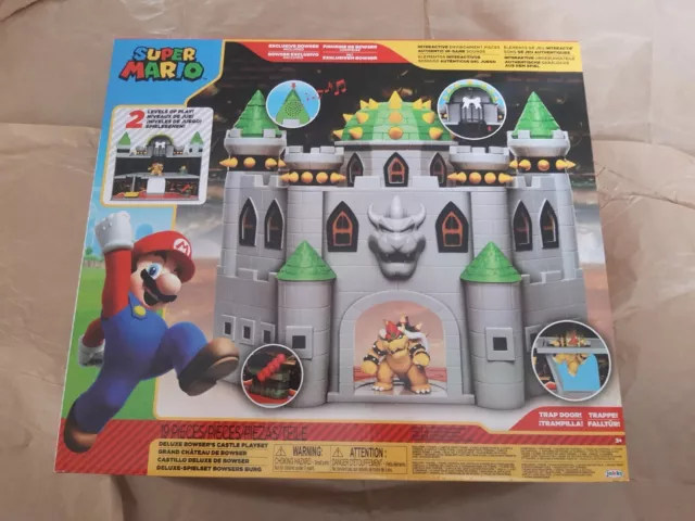 NINTENDO SUPER MARIO Deluxe Bowser's Castle Playset....Brand New And ...