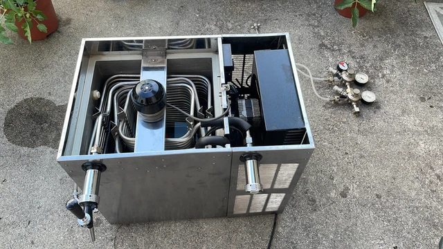 Bier Zapfanlage, Durchlaufkühler Bier/ An Bastler / Defekt;