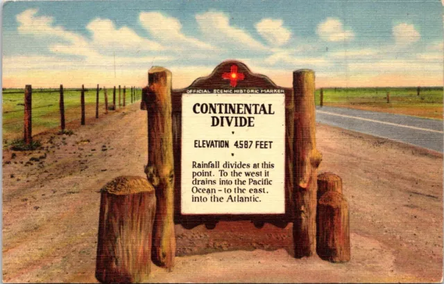 Postcard Continental Divide Deming Lordsburg New Mexico B166