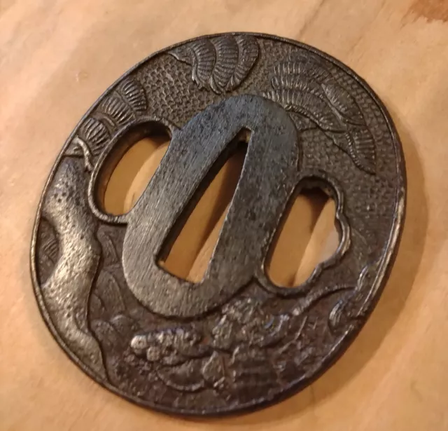 Japanese samurai sword tsuba/Bushi