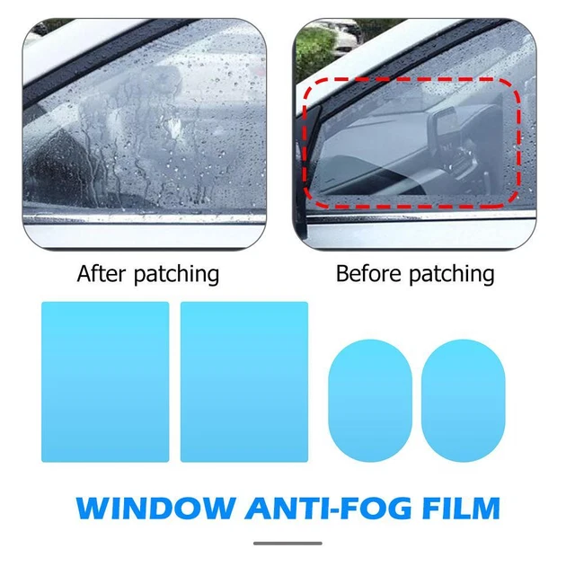 4pcs/set Car Rear View Mirror Protective Anti Fog Window Clear Rainproof Film FS 2