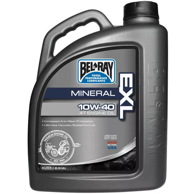 Belray MX 4L EXL Mineral 10w40 4T Motorbike Motorcycle 4 Stroke Engine Oil