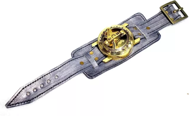 Sundial Compass Wrist Band Navigational for Survival and Antique Directional