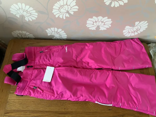 Girls Age 4 Years Salopetts Ski Trousers Pink Decathlon New+tags Or Winter Walks