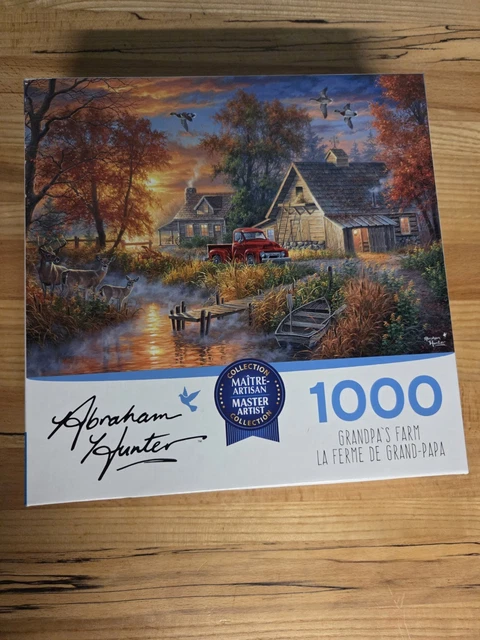 RoseArt Abraham Hunter Cork Puzzle - Cobblestone Creek 1000 Piece Jigsaw For Adults - View #5