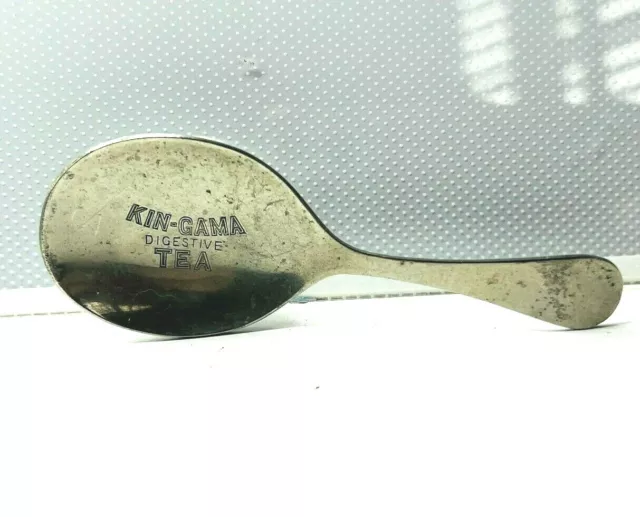 Antique advertising Caddy Spoon Kin Gama Digestive Tea 9 cm's long
