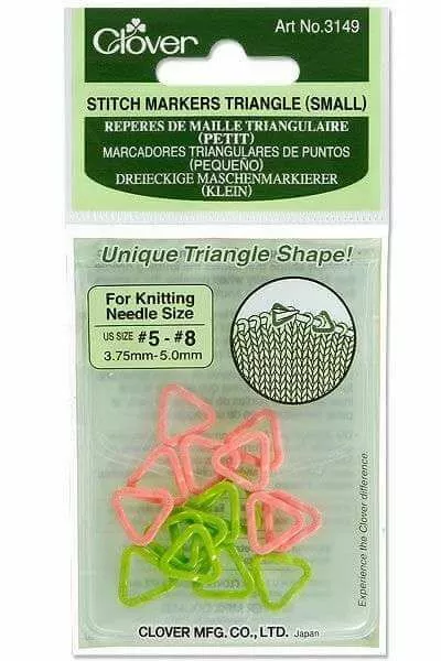 Clover Triangle Stitch Markers knitting