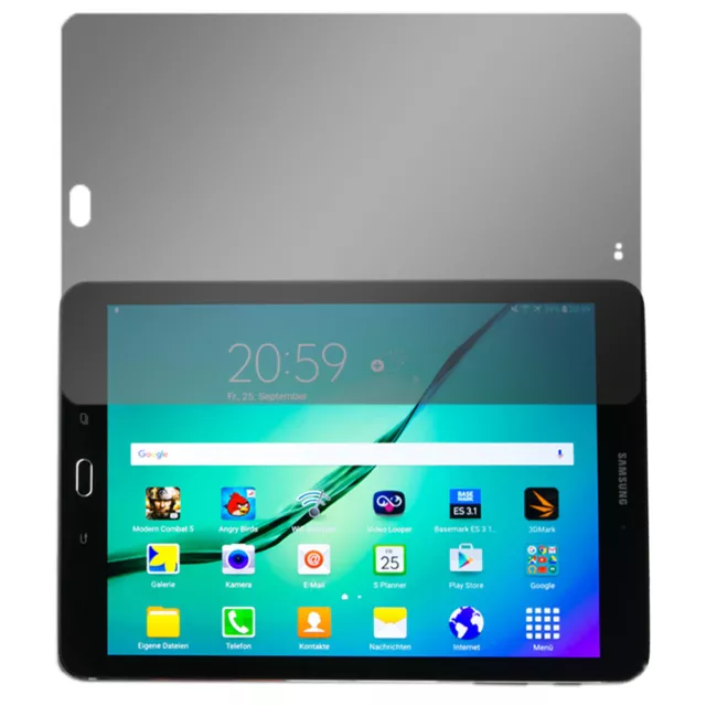 Slabo Blickschutzfolie für Samsung Galaxy Tab S3 T820 (1er Set) SCHWARZ