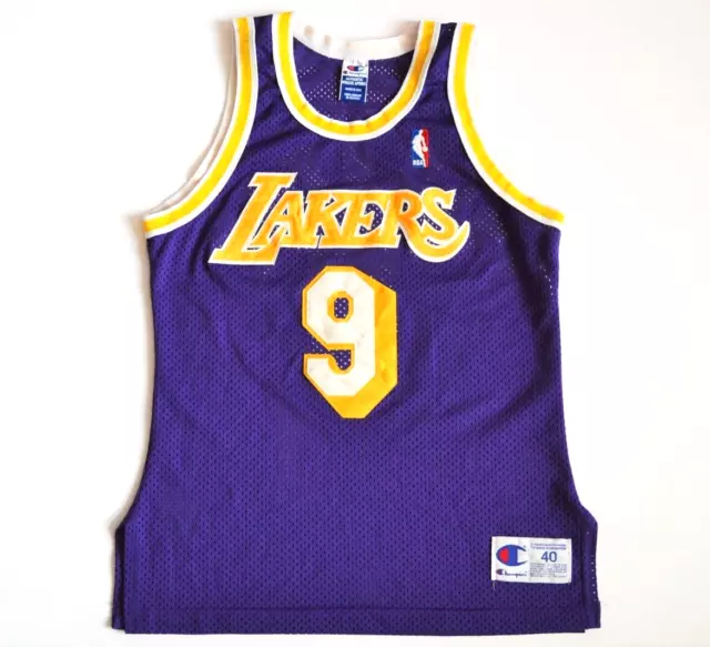 Champion LA Lakers Purple/Gold/White Nick Van Exel Jersey – Fly