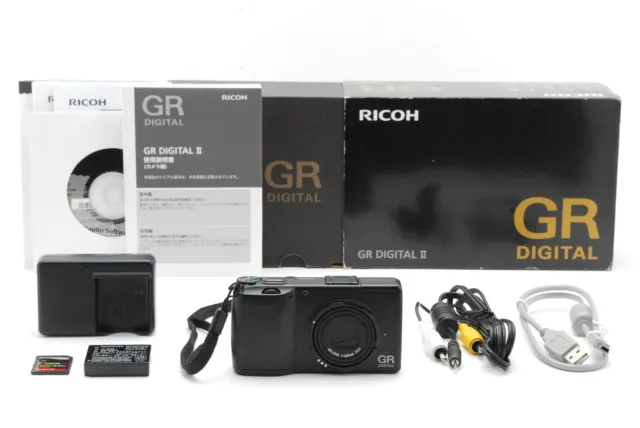 [Near MINT in BOX] Ricoh GR Digital II 2 Black 10.1MP Digital Camera From JAPAN
