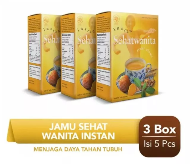 ❣️Best❣️3 x SIDOMUNCUL Sehat Wanita Helps smooth blood circulation @5 Sachets