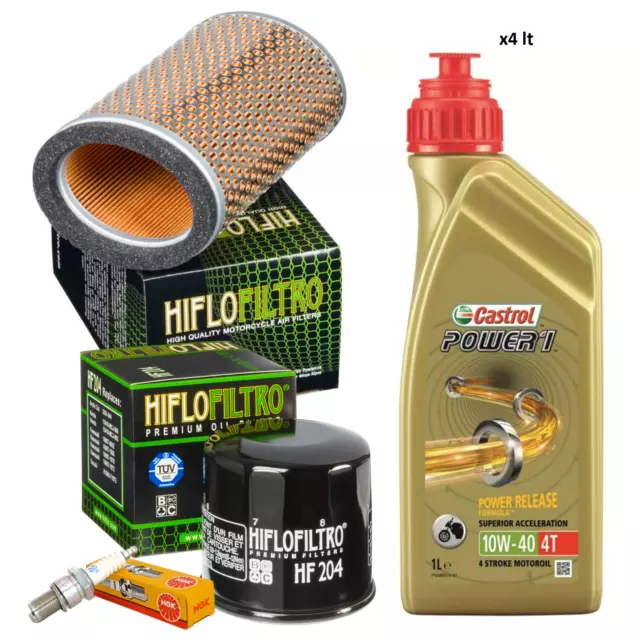 Bonneville T100 865 110Th Tagliando Castrol 10W40 Filtro Olio Aria Candele Ngk