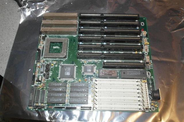 486 MOTHERBOARD SOCKET 3 VEsa Local Bus VLB SIMM 256kb AT FOR PARTS OR ...
