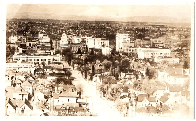 Portland, OR Postcard-  RPPC PANORAMIC VIEW OF PORTLAND