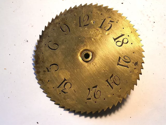 Longcase Grandfather Clock Brass Callender Wheel