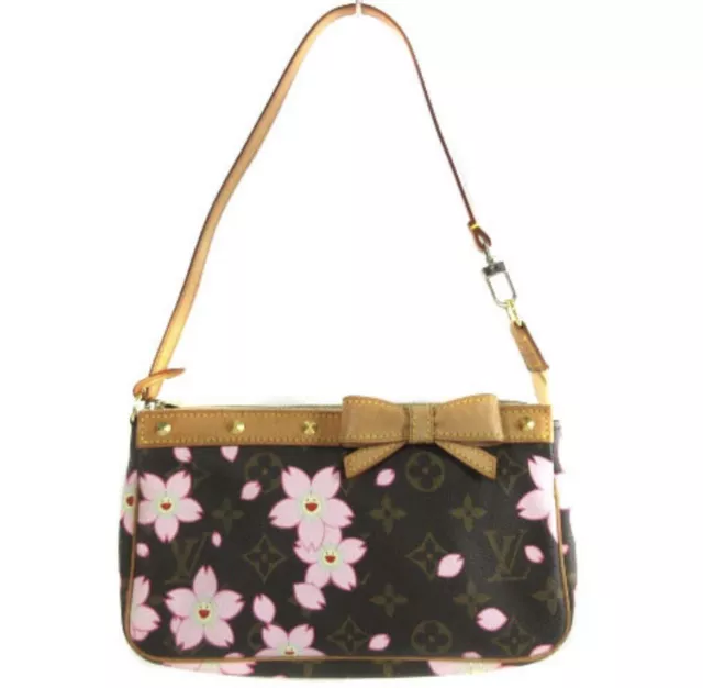 Louis Vuitton x Takashi Murakami Monogram Cherry Sac Plat Bag M95010 N –  Gaby's Bags