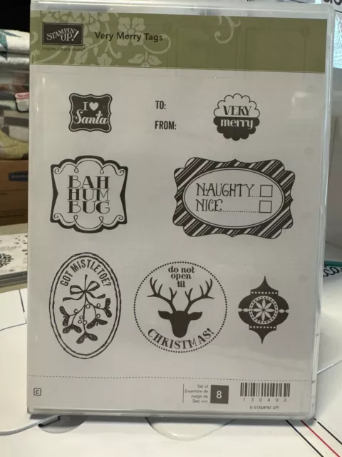 Stampin Up! VERY MERRY TAGS stamp Set