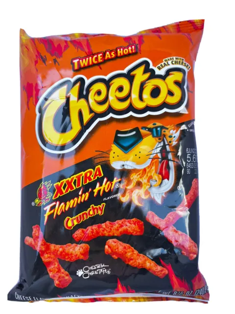 Cheetos Croustillant Xxtra Flamin' Chaud Fromage Goût Collations, 251ml - Exp