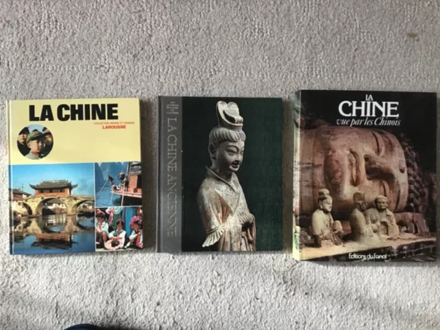 3 livres sur la Chine : Chine ancienne, Chine vue par les chinois (années 70-80)