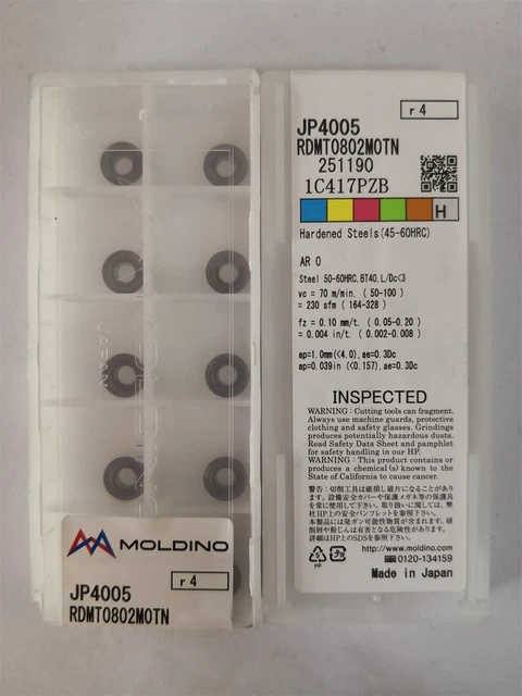 HITACHI  RDMT0802MOTN JP4005 Milling blade Carbide inserts 10Pcs