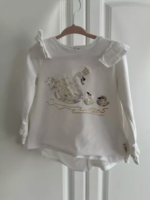 Baby Girl Ted Baker Top Age 18-24 Months VGC