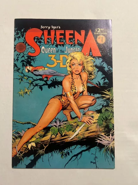 Sheena Queen Of The Jungle #1 Dave Stevens Cover Art Blackthorne Publishing 1985