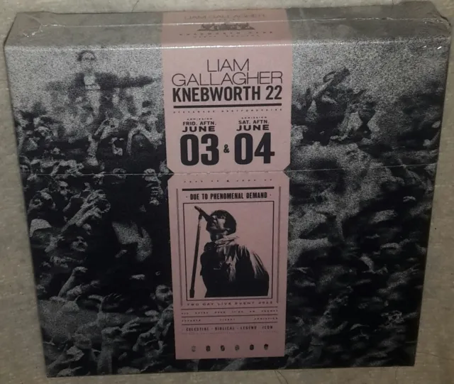 Liam Gallagher Knebworth 22 Delux CD Album SEALED NEVER OPENED