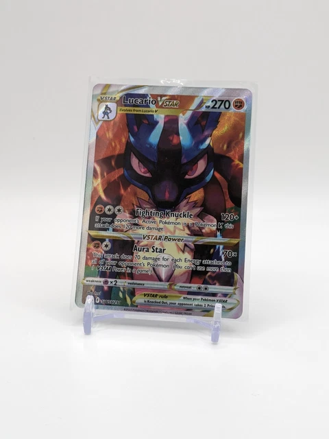 lucario vstar pokemon card FA/LUCARIO VSTAR #SWSH291 Full Art Ultra Rare (English) PSA 9 your opponent takes 2 Prize cards. CGC 10 LUCARIO VSTAR Full