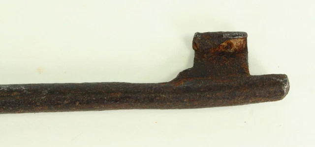 =Antique 18th C. Large Skeleton Key Hand Wrought Iron for Gate Strong Door Chest 3
