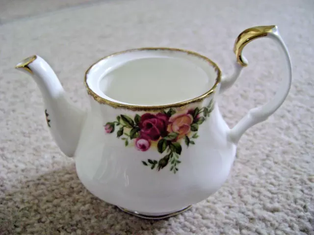 Royal Albert England porcelain miniature tea pot,Old Country Roses,no lid