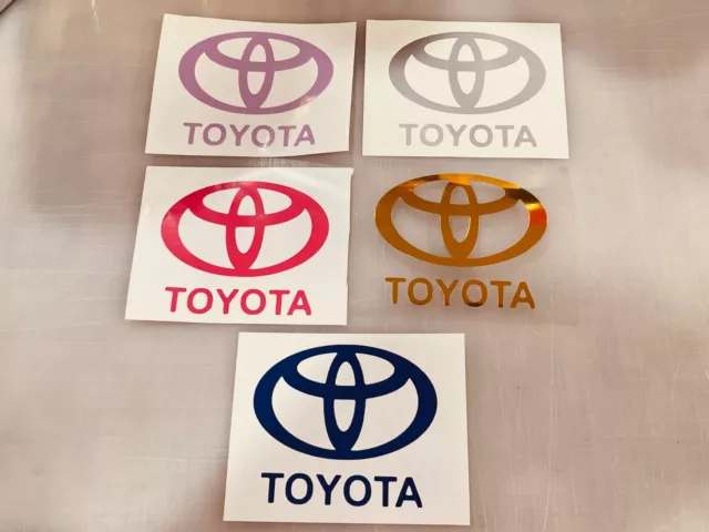 Toyota Logo Vinyl Decal Many Sizes & Colors Avail FREE Ship - Buy 2 Get 1 FREE