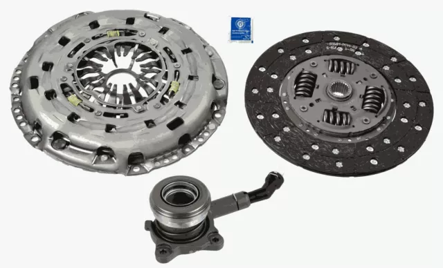 Clutch Kit 3pc (Cover+Plate+CSC) fits FORD TRANSIT CUSTOM V362 TDCi 2.2D 2012 on