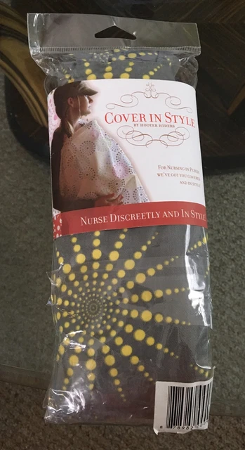 Cover in Style By Hooter Hiders Nursing Cover Yellow Gray Firework Sunshade