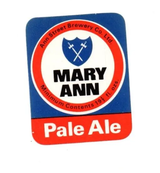 Jersey - Beer Label - Ann Street Brewery, St. Helier - Mary Ann Pale Ale