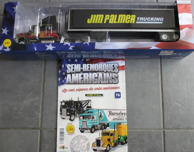 PETERBILT 350 REMORQUE MANKE 1/43 semi remorque americain CAMION ixo pour altaya - voiture