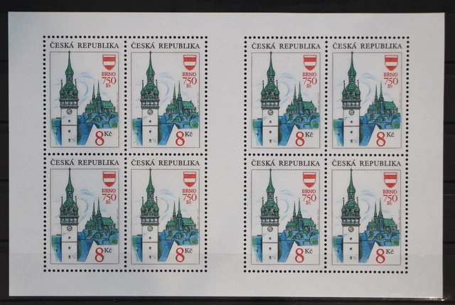 Tschechische Republik Kleinbogen 9 postfrisch Kirche #GG004